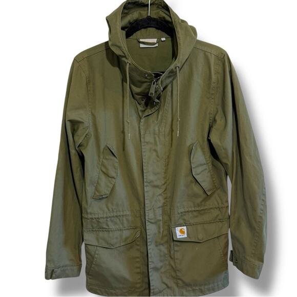 Carhartt WIP Battle Parka in Rover Green - Picture 2 of 8
